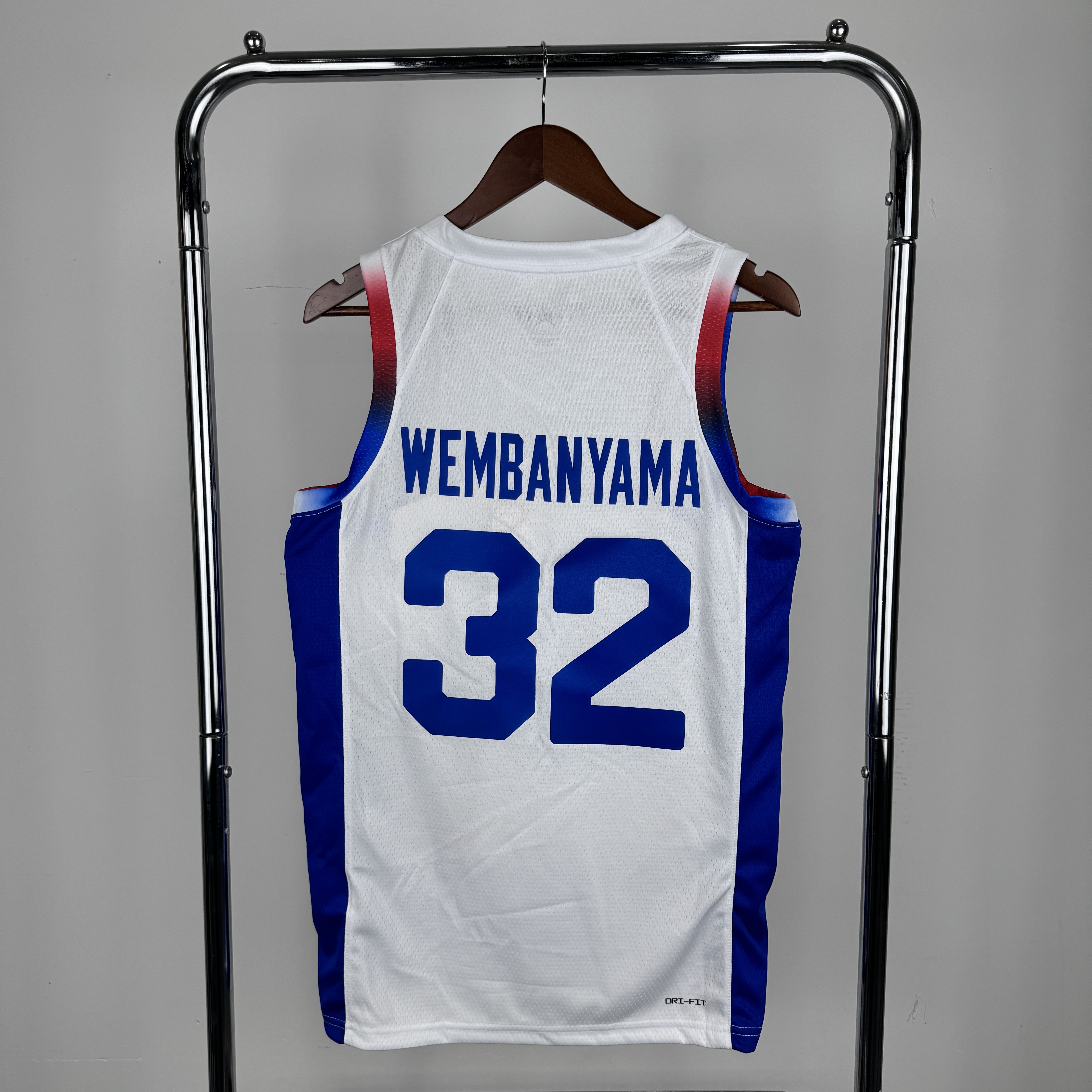 2024 Olympic France team #32 Wembanyama White NBA Jersey